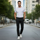 [COMPRE 3 LEVE 5] Calças Masculina De Sarja Retrô Premium