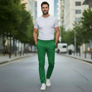 [COMPRE 3 LEVE 5] Calças Masculina De Sarja Retrô Premium