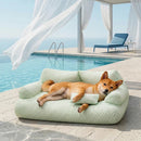 Cama Pet Unissex Glaciar em Tecido Ice Silk (Frescor e Conforto Absoluto!) +BRINDES [ESCADA PET + PELÚCIA]