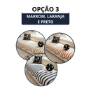 [COMPRE 2 LEVE 3] Capa de sofá moderna em chenille com estampa chevron e bordas onduladas.