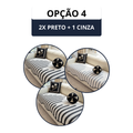 [COMPRE 2 LEVE 3] Capa de sofá moderna em chenille com estampa chevron e bordas onduladas.