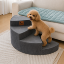 [Pague 1 Leve 2] Escada Espiral Pet Orbit em Espuma e Corduroy (Subida Suave e Segura!)