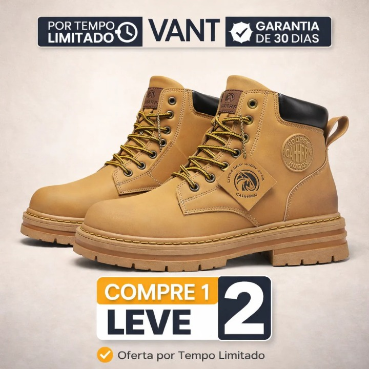 [COMPRE 1 LEVE 2] Bota Masculina Impermeável Solado Antiderrapante [+BRINDES] Carteira + Canivete