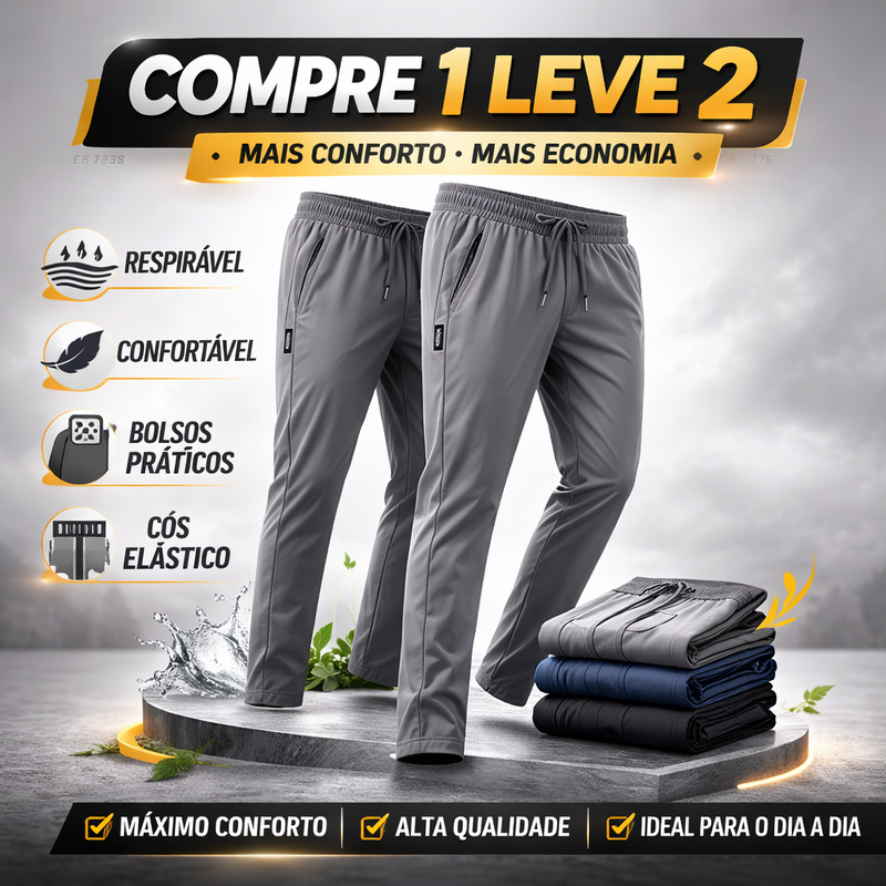 [COMPRE 1 LEVE 2] Calça Flex Confort Premium  + 4 CUECAS DE BRINDE!