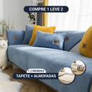[COMPRE 1 LEVE 2] Capa Protetora PlushProtect [BRINDES] Kit de Almofadas + Tapete