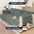 [COMPRE 1 LEVE 2] Capa de  Sofá SoftGuard [BRINDES] Kit almofadas + Tapete