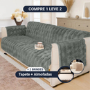 [COMPRE 1 LEVE 2] Capa de  Sofá SoftGuard [BRINDES] Kit almofadas + Tapete