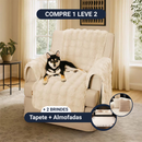 [COMPRE 1 LEVE 2] Capa de  Sofá SoftGuard [BRINDES] Kit almofadas + Tapete