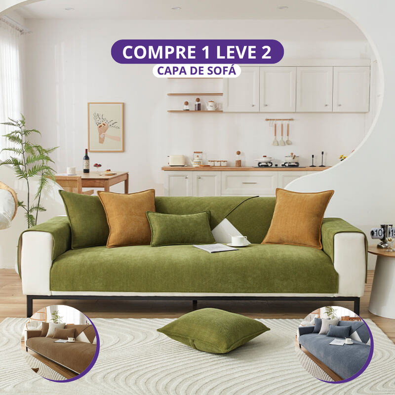 [COMPRE 1 LEVE 2] Capa Protetora de Sofá Elizabeth