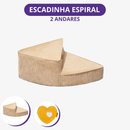 [Pague 1 Leve 2] Escada Espiral Pet Orbit em Espuma e Corduroy (Subida Suave e Segura!)