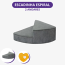 [Pague 1 Leve 2] Escada Espiral Pet Orbit em Espuma e Corduroy (Subida Suave e Segura!)