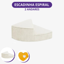 [Pague 1 Leve 2] Escada Espiral Pet Orbit em Espuma e Corduroy (Subida Suave e Segura!)