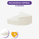 [Pague 1 Leve 2] Escada Espiral Pet Orbit em Espuma e Corduroy (Subida Suave e Segura!)