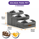 [Pague 1 Leve 2] Escada Para Pet Summit em MDF e Estofado (Saúde e Mobilidade Máxima!)