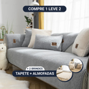[COMPRE 1 LEVE 2] Capa Protetora PlushProtect [BRINDES] Kit de Almofadas + Tapete