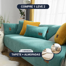 [COMPRE 1 LEVE 2] Capa Protetora PlushProtect [BRINDES] Kit de Almofadas + Tapete
