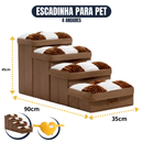[COMPRE 1 LEVE 2] Escada Para Pet Artesanal com Espaço Interno + 2 Brindes Incríveis