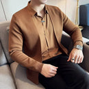 [COMPRE 1 LEVE 2] Camisa Layer ™ com Efeito Cardigan e Design de Sobreposição