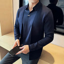 [COMPRE 1 LEVE 2] Camisa Layer ™ com Efeito Cardigan e Design de Sobreposição