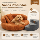 Cama Donut Velvet ortopédica Ultra macia e Sofisticada [+BRINDE - ESCADA PET ESPIRAL]