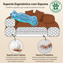 Cama Donut Velvet ortopédica Ultra macia e Sofisticada [+BRINDE - ESCADA PET ESPIRAL]