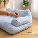 [Brindes Exclusivos. [escadinha pet + pelúcia]] Cama Pet Unissex Glaciar em Tecido Ice Silk (Frescor e Conforto Absoluto!)